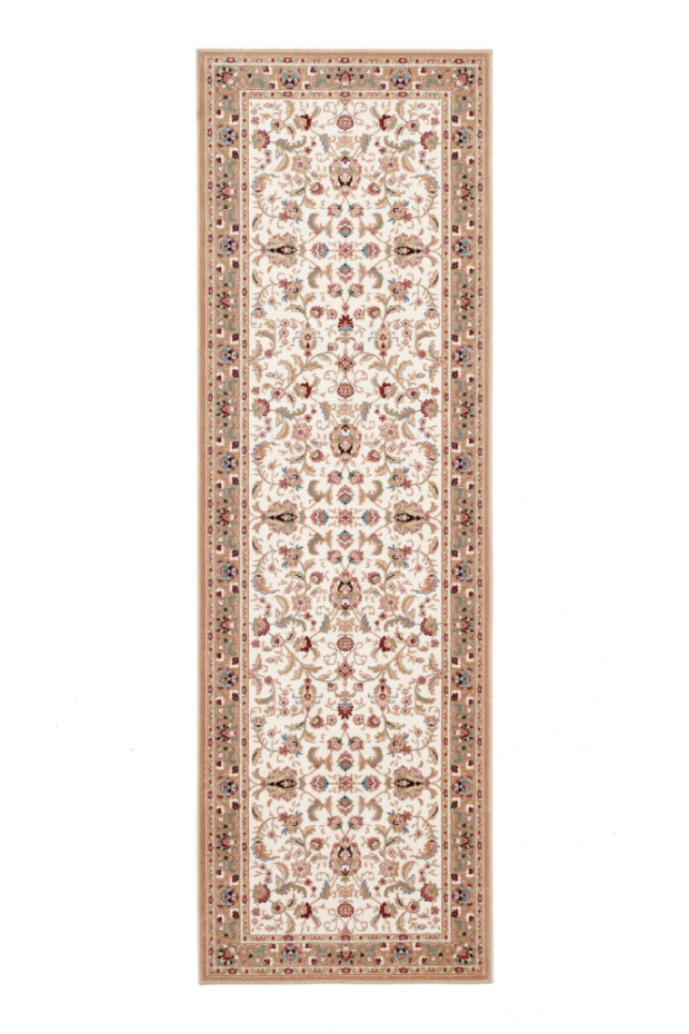 Tapis couloir floral Dolna, tissé, laine, d'orient