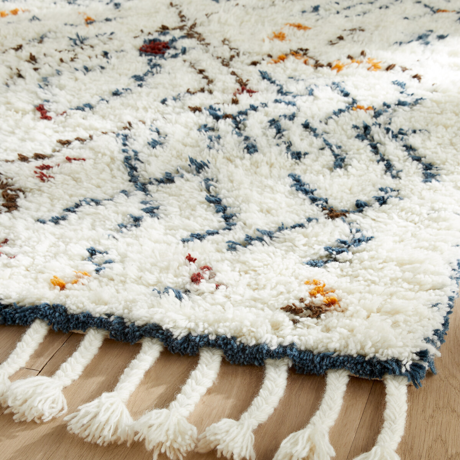 Tapis berbère épais en laine, tissé main, Naroun