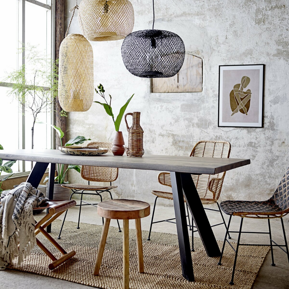 Suspension allongée bambou  E