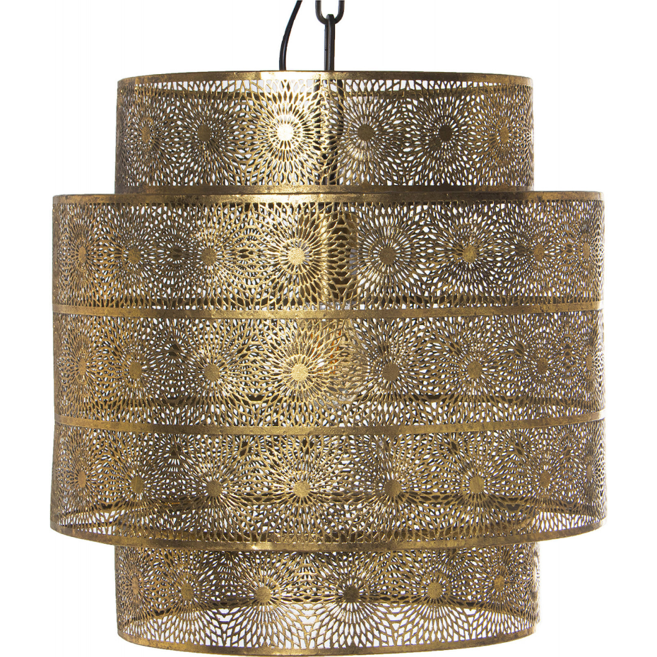Lampe de plafond en métal doré 39 cm