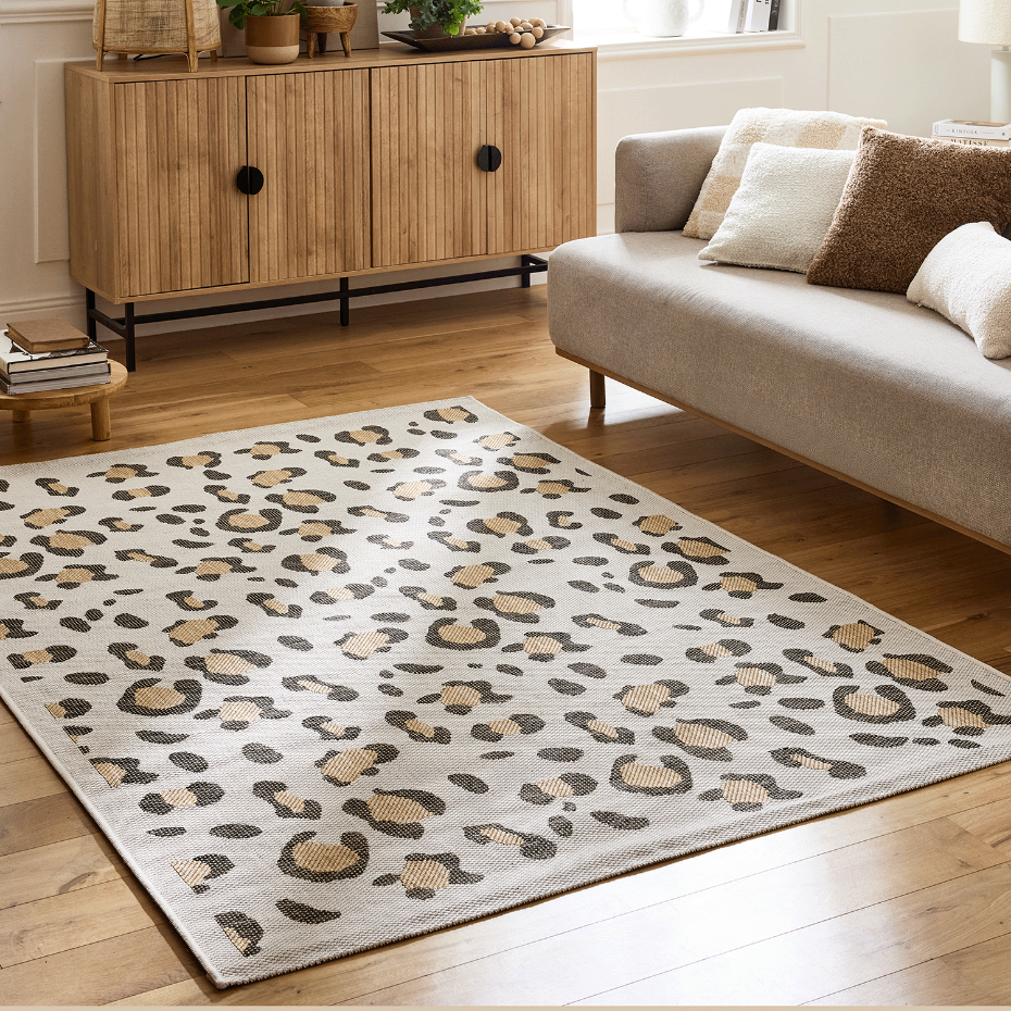 Tapis intérieur extérieur à motif léopard SAVANNA