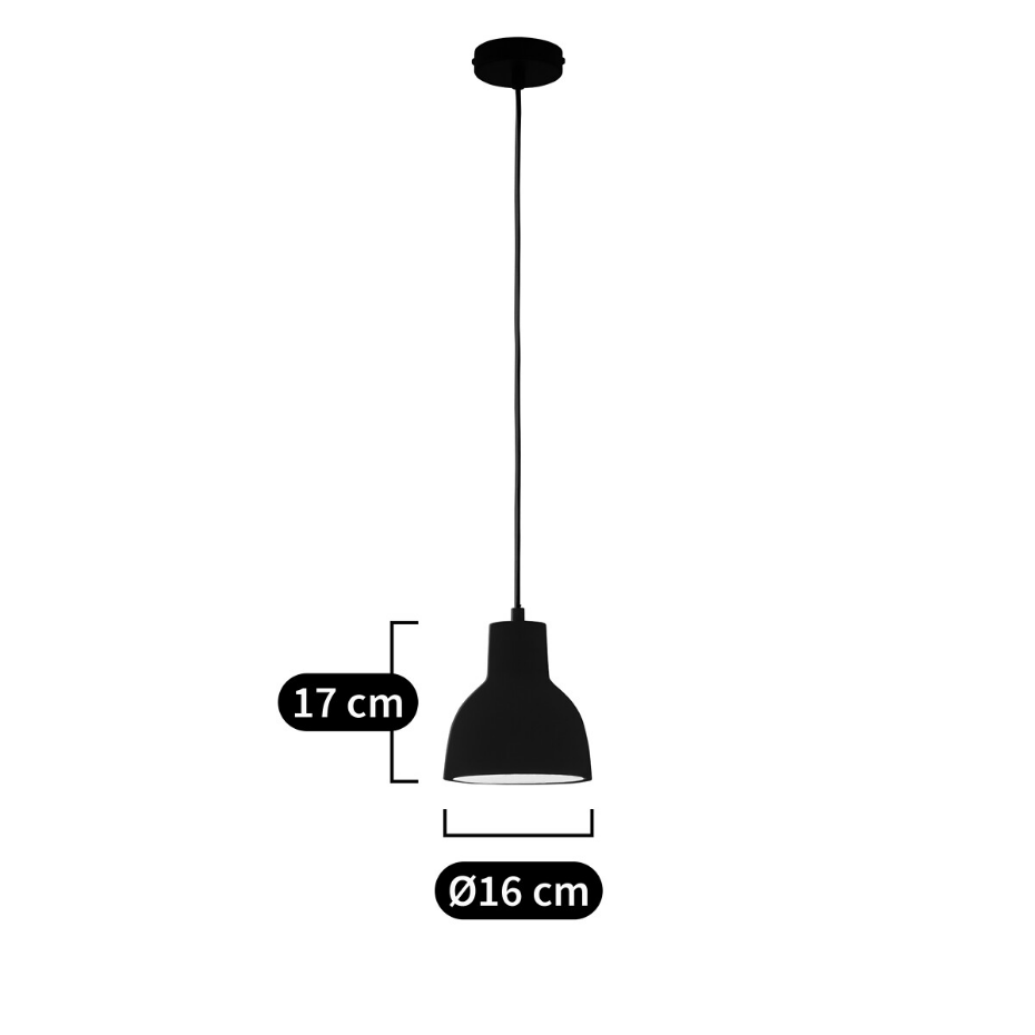 Suspension en béton terracotta Ø16 cm, Arida