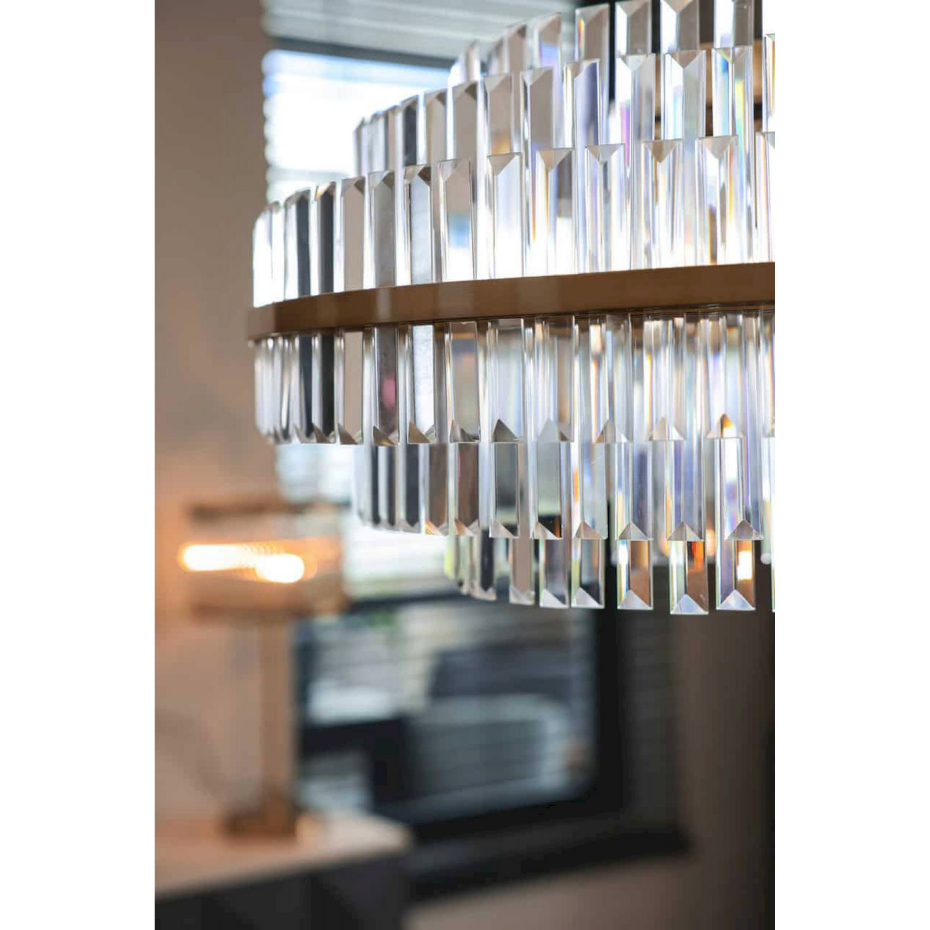 Chandelier en crystal  brossé Richmond Decoration