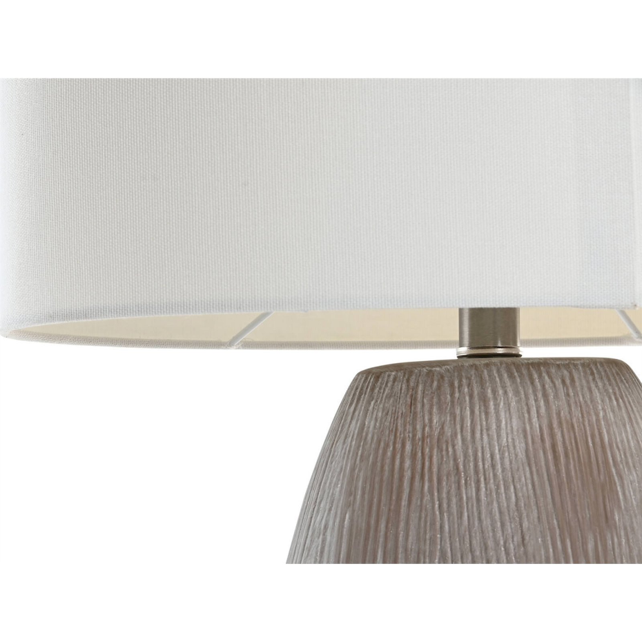 Lampe de table en céramique effet gratté rond Urban
