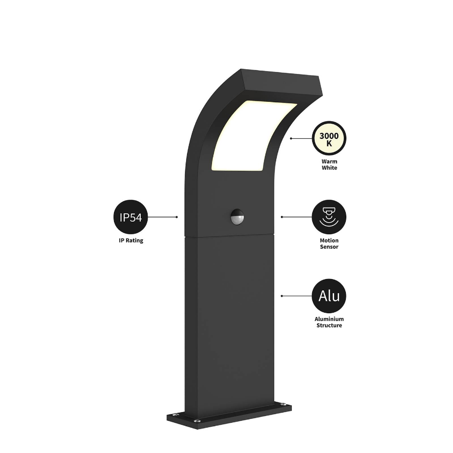 Luminaire extérieur en aluminium moderneLED