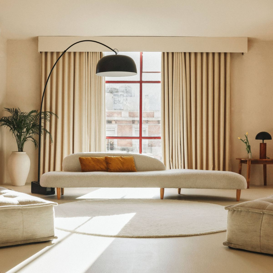 Tapis rond en laine Silhouettes