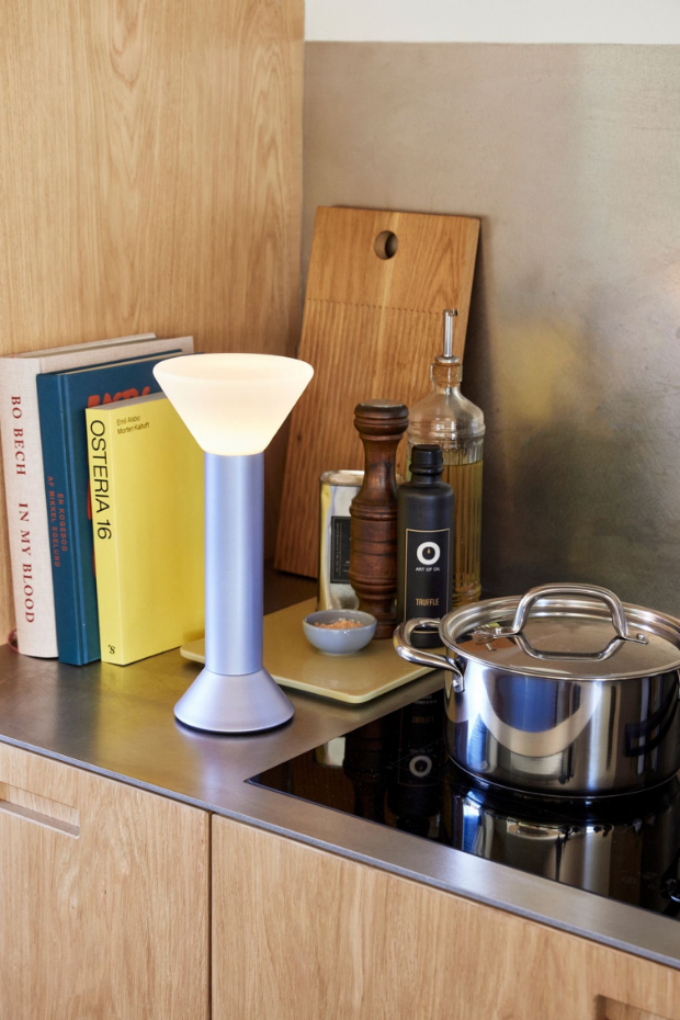 Lampe portable en verre et fer FLASH