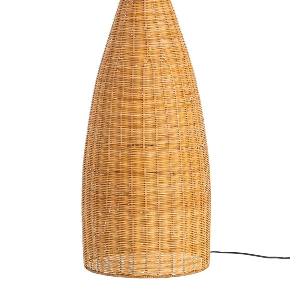 Lampadaire rotin tressé 60x60x118.5cm