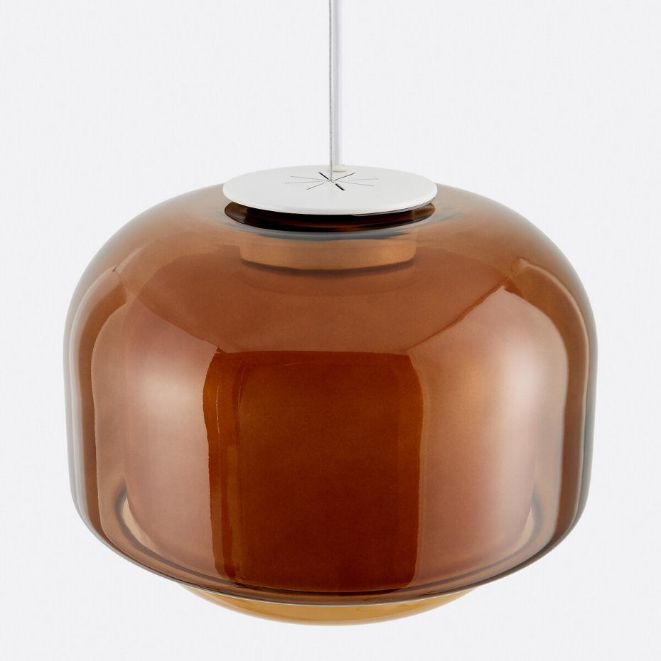 Suspension en verre coloré Ø30,5 cm, KINOKO