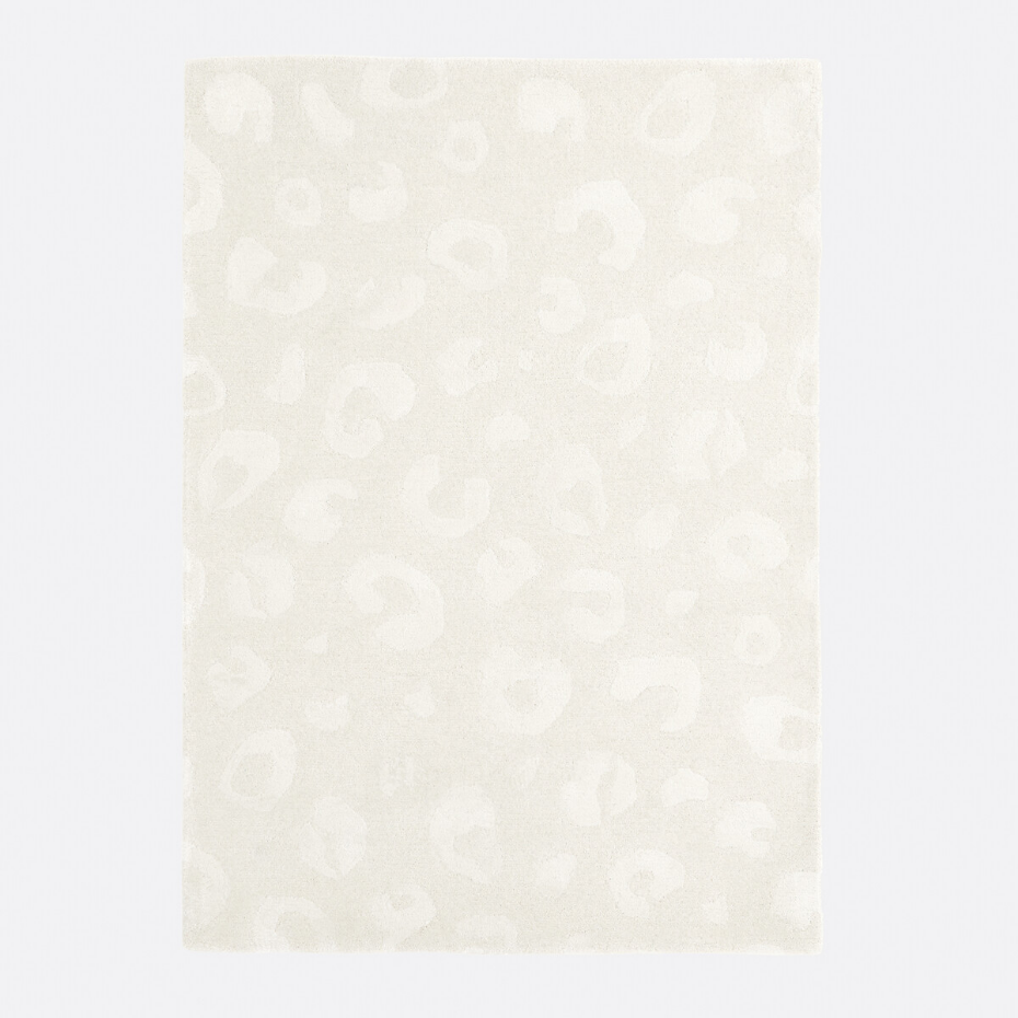 Tapis en 65% laine, motif léopard, THELMA