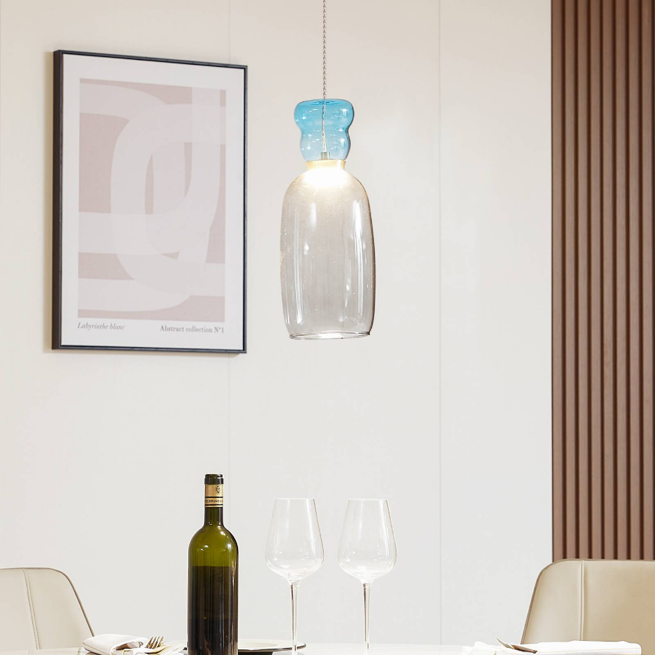 Suspension en verre jeunesLED, Fay