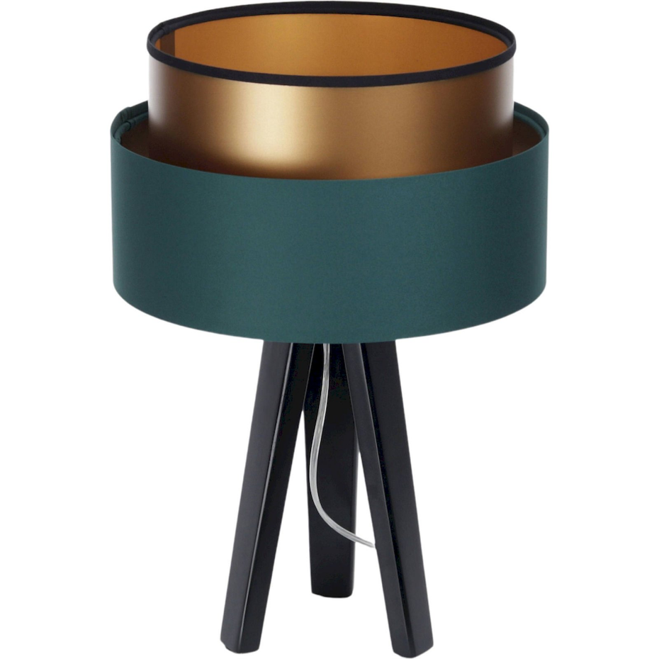Lampe à poser en tissu rond Duo ellegant