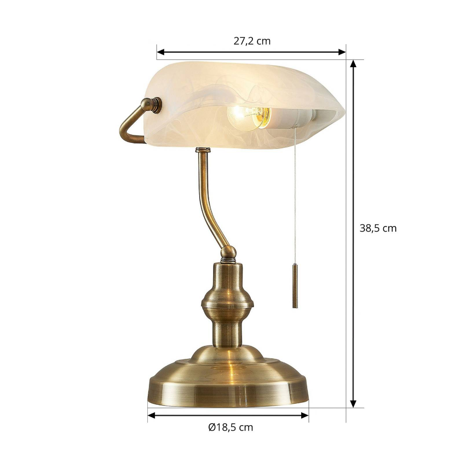 Lampe à poser en métal antique, Profina