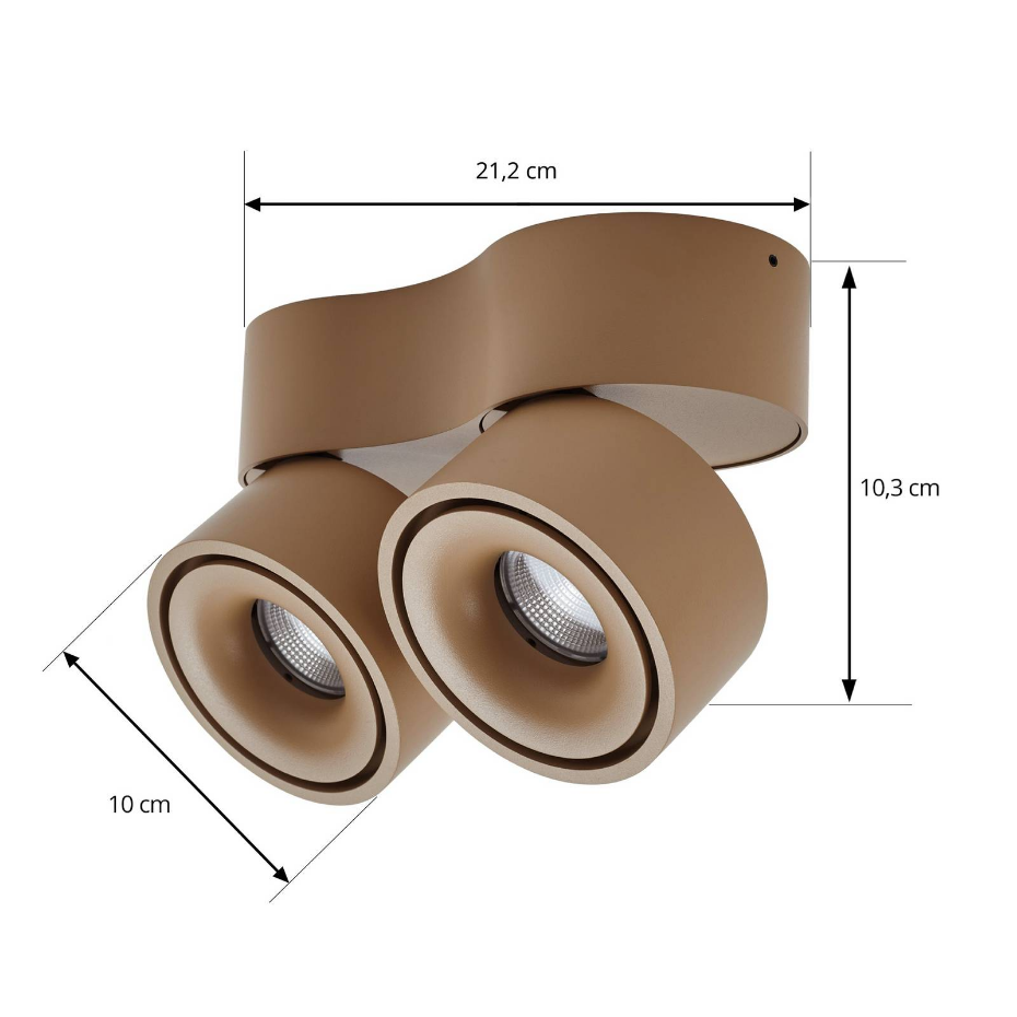 Plafonnier en aluminium moderneLED, Rotari