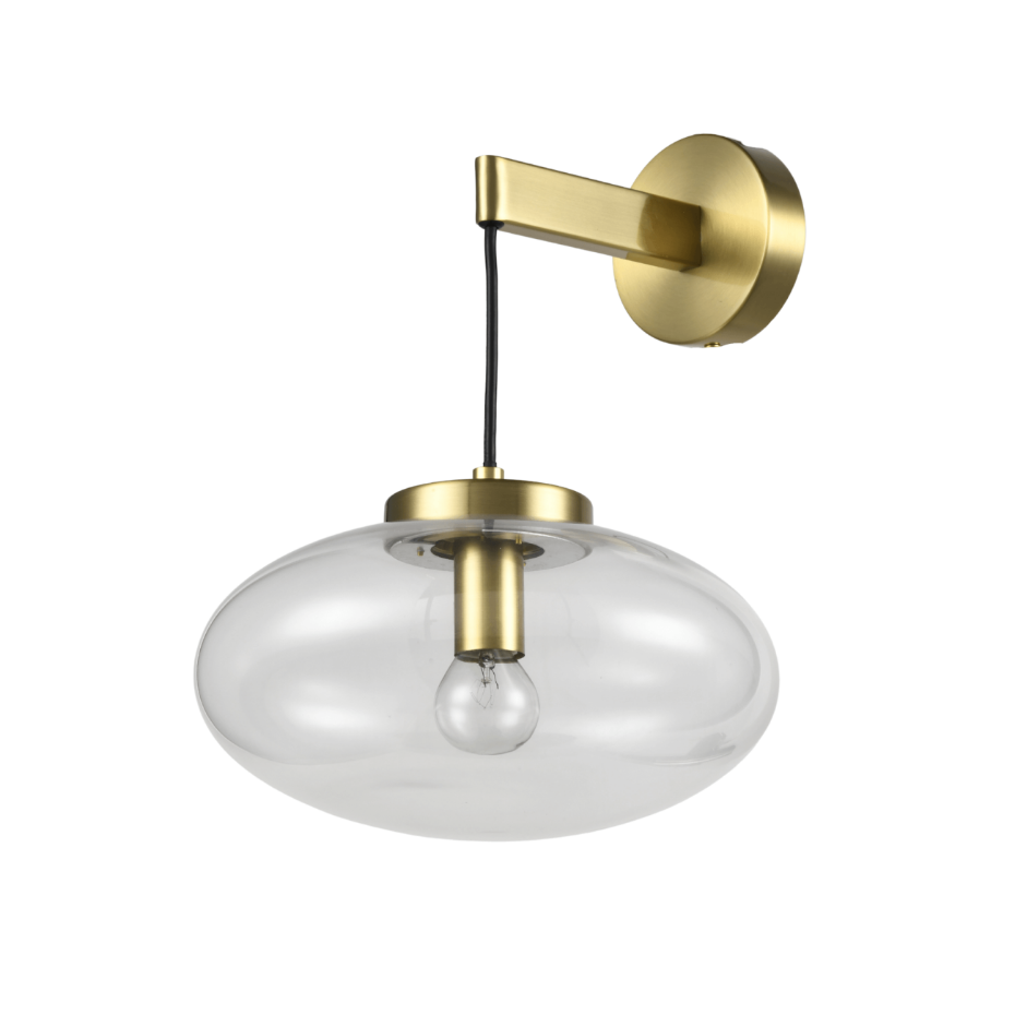 Applique bulle verre transparent - MILENZO