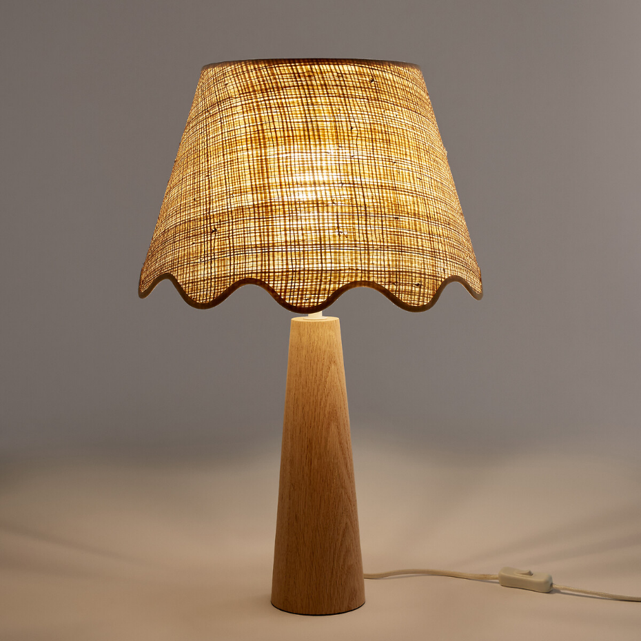 Abat-jour en raphia Ø35 cm, Dolkie
