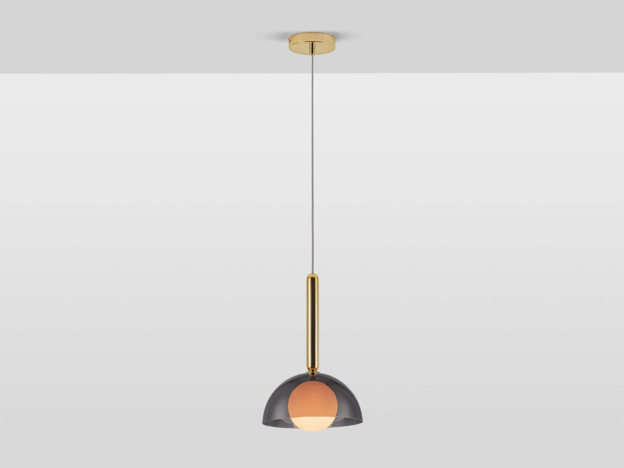 Plafonnier suspension en verre bombé