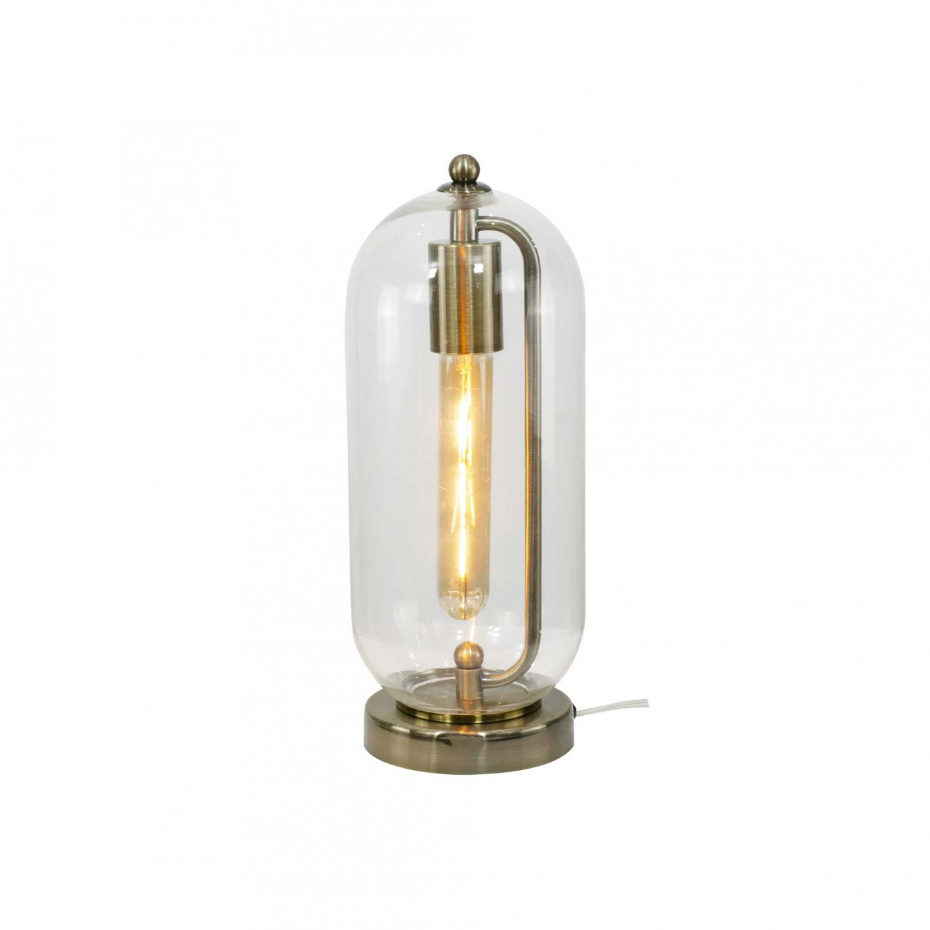 Lampe à poser en verre et métal, SENSIAL