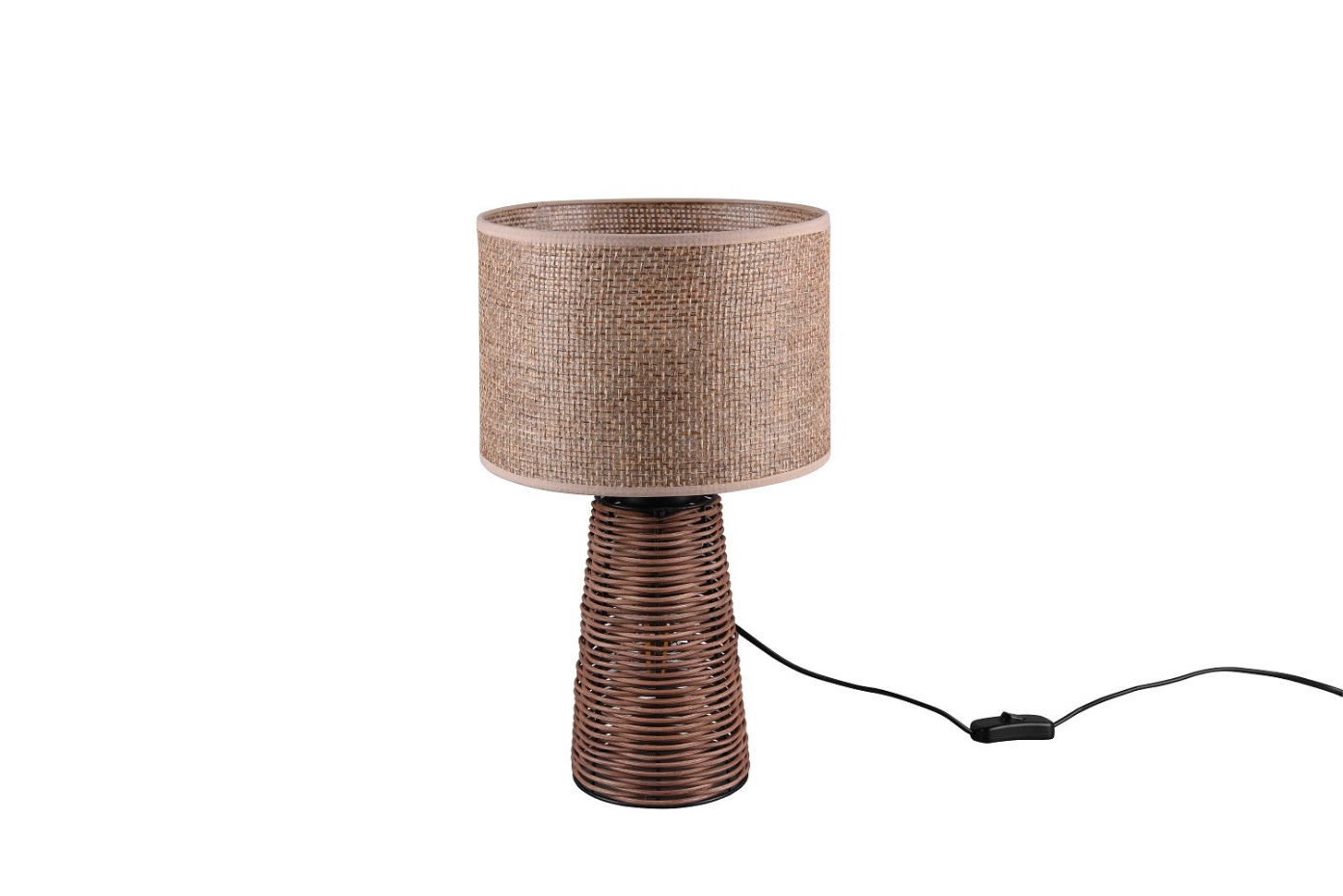 Lampe design en rotin ethnique, STRAW