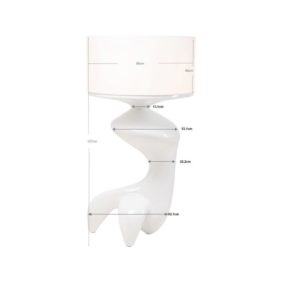 Lampadaire en fibre de verre, FLOW FIGURE