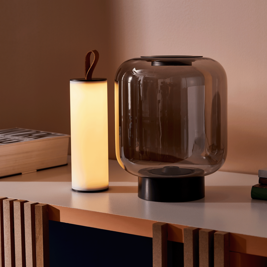Lampe LED en verre et métal, NARSIS