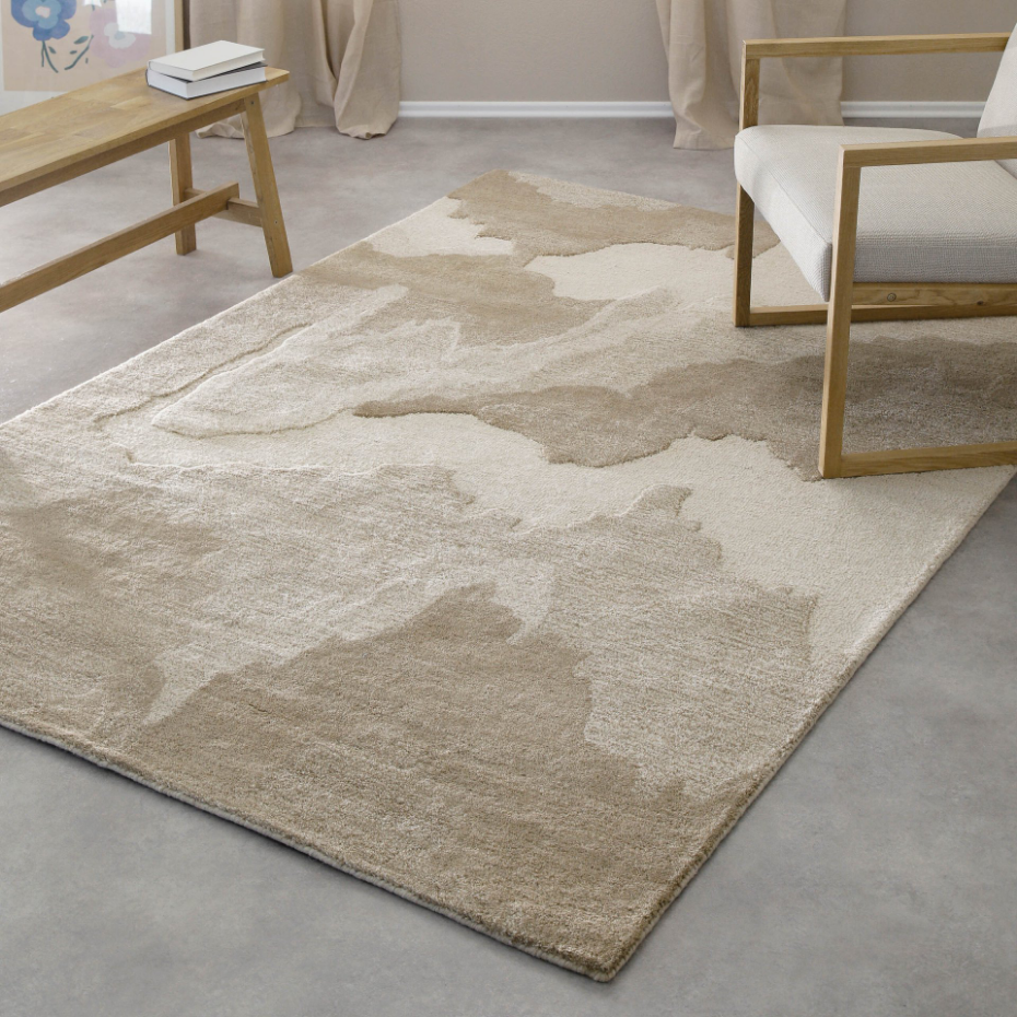Tapis design en laine tufté main ,  CARLO