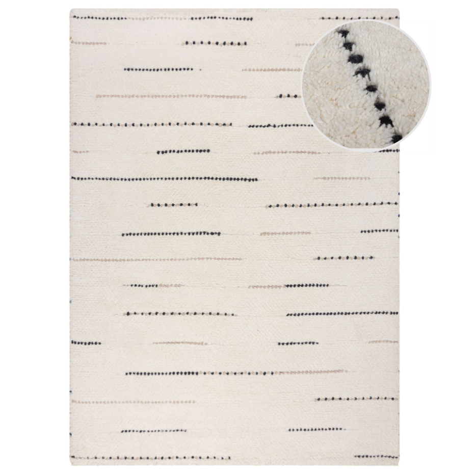 Tapis salon et chambre pure laine KOOKY