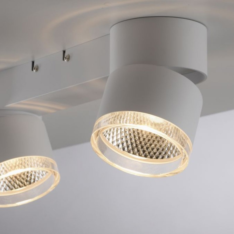 Rampe 2 Spots Nola Blanc Led Puissant Et Dimmable