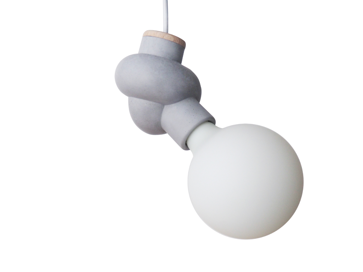Lampe suspension béton - NŒUD