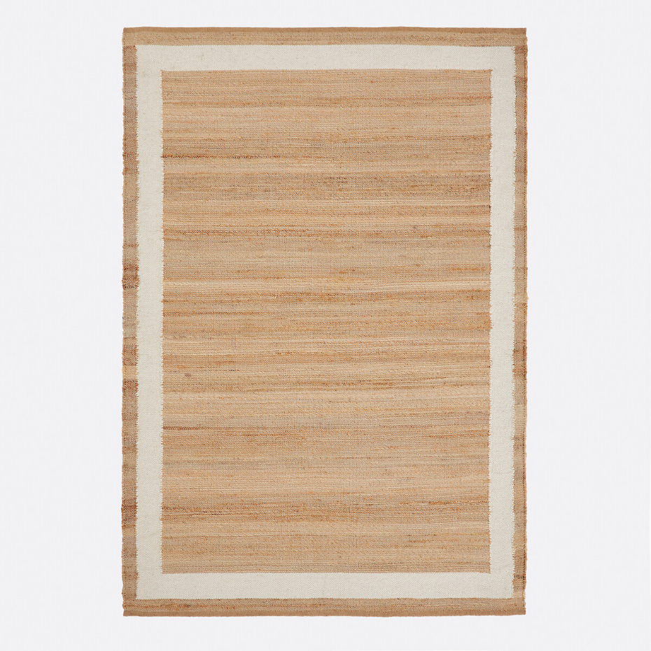 Tapis jute et laine avec contour, Arian