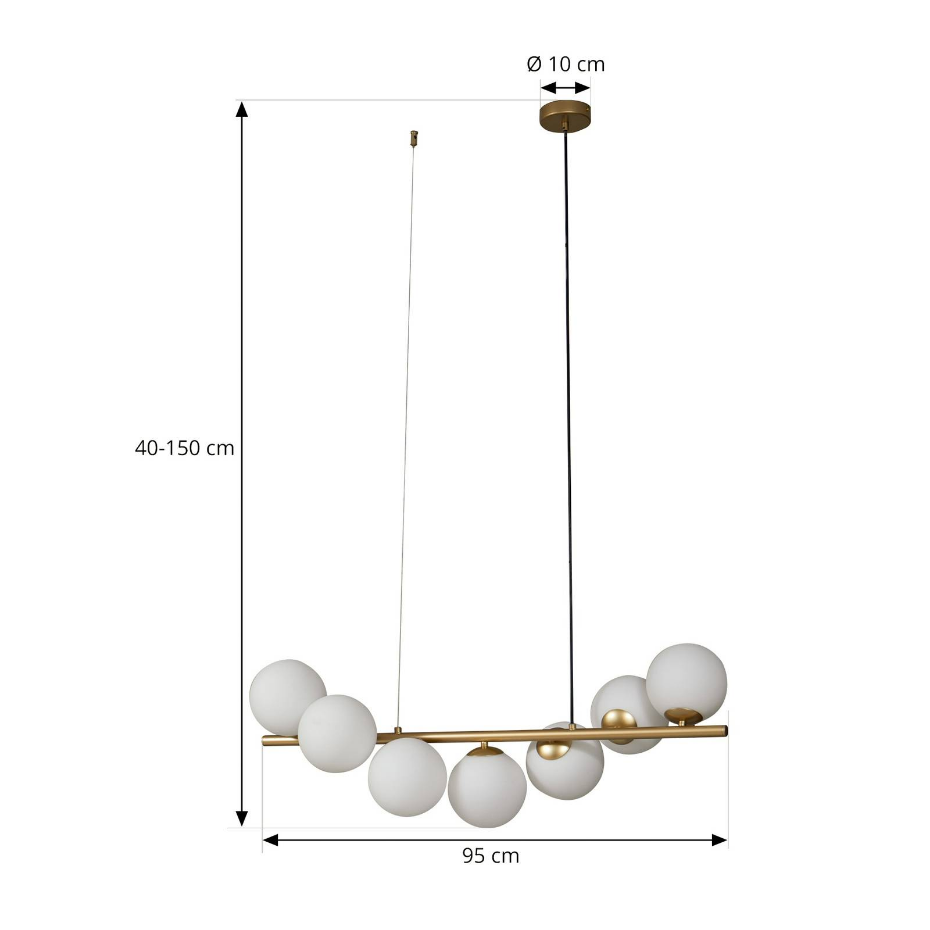 Suspension en verre design, Isandro