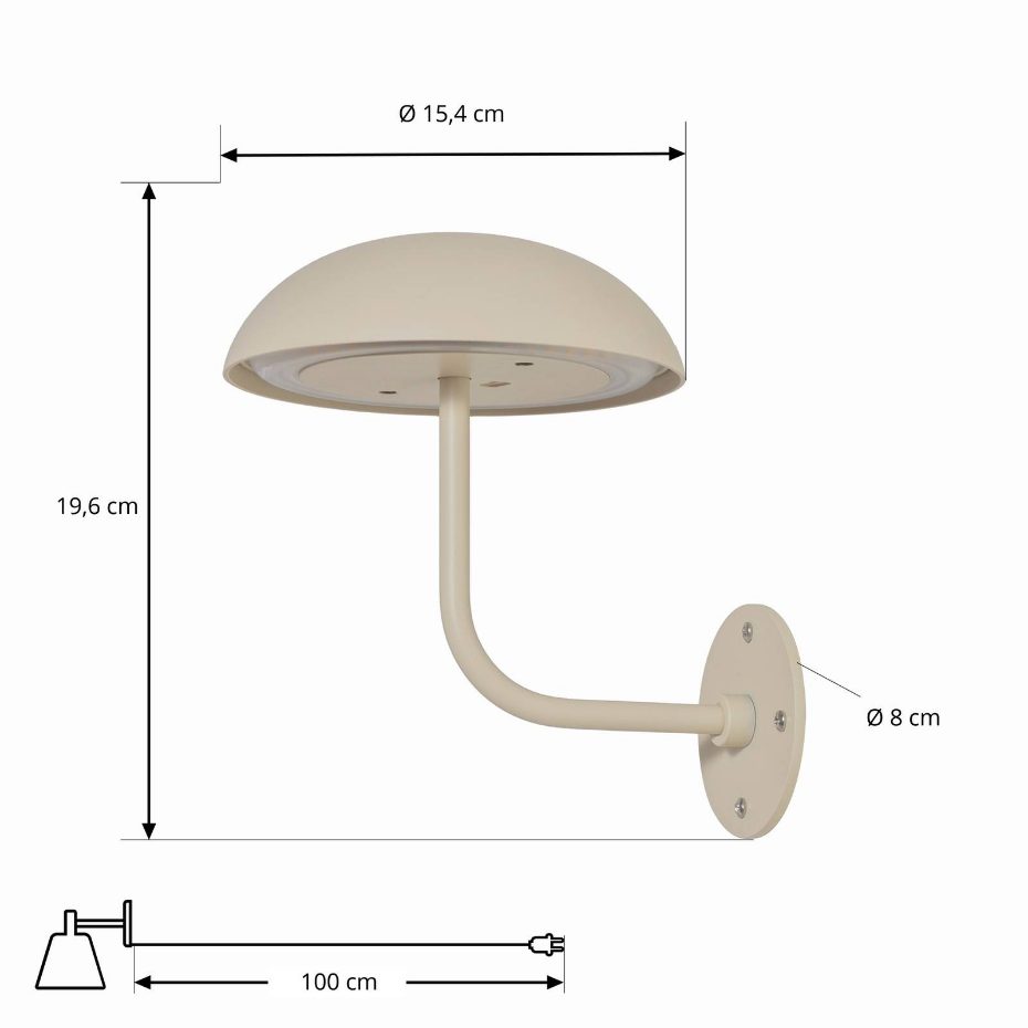 Luminaire de terrasse en métal moderneLED