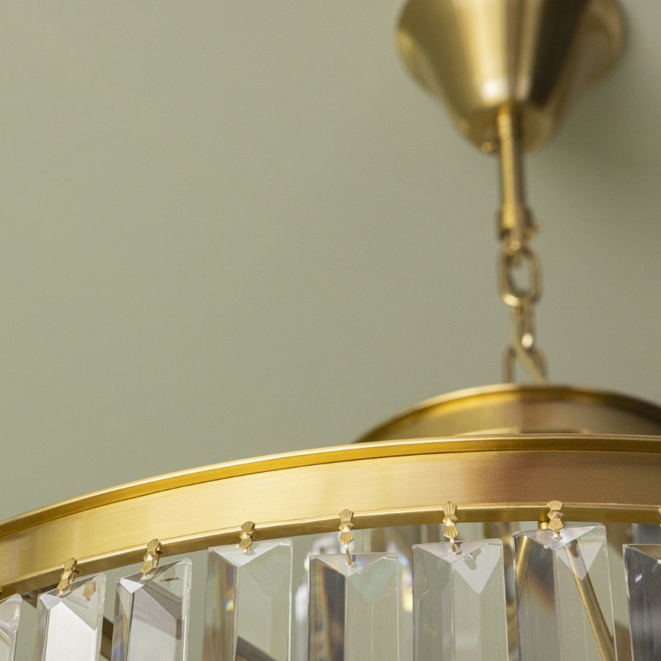 Lustre doré fulgurant GM L 200 cm - FULGURANT