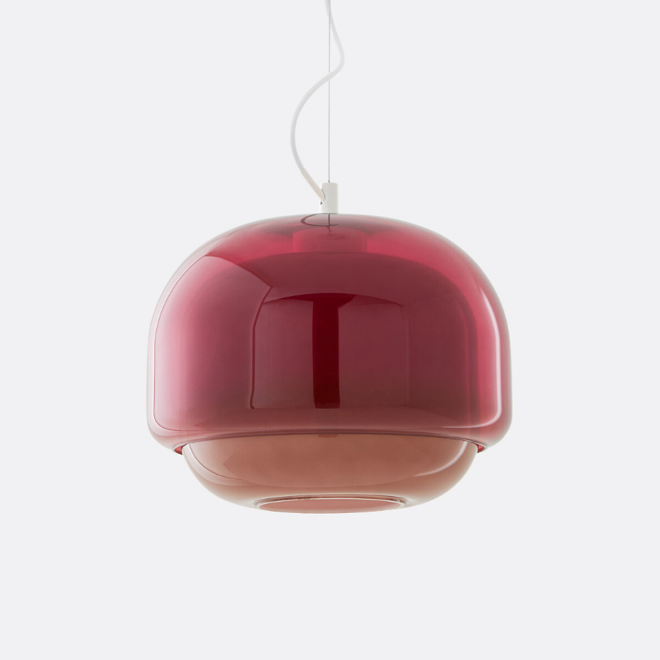 Suspension en verre coloré Ø30,5 cm, KINOKO