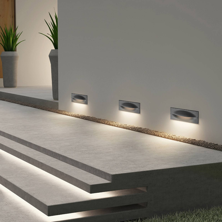 Applique extérieure en aluminium moderneLED