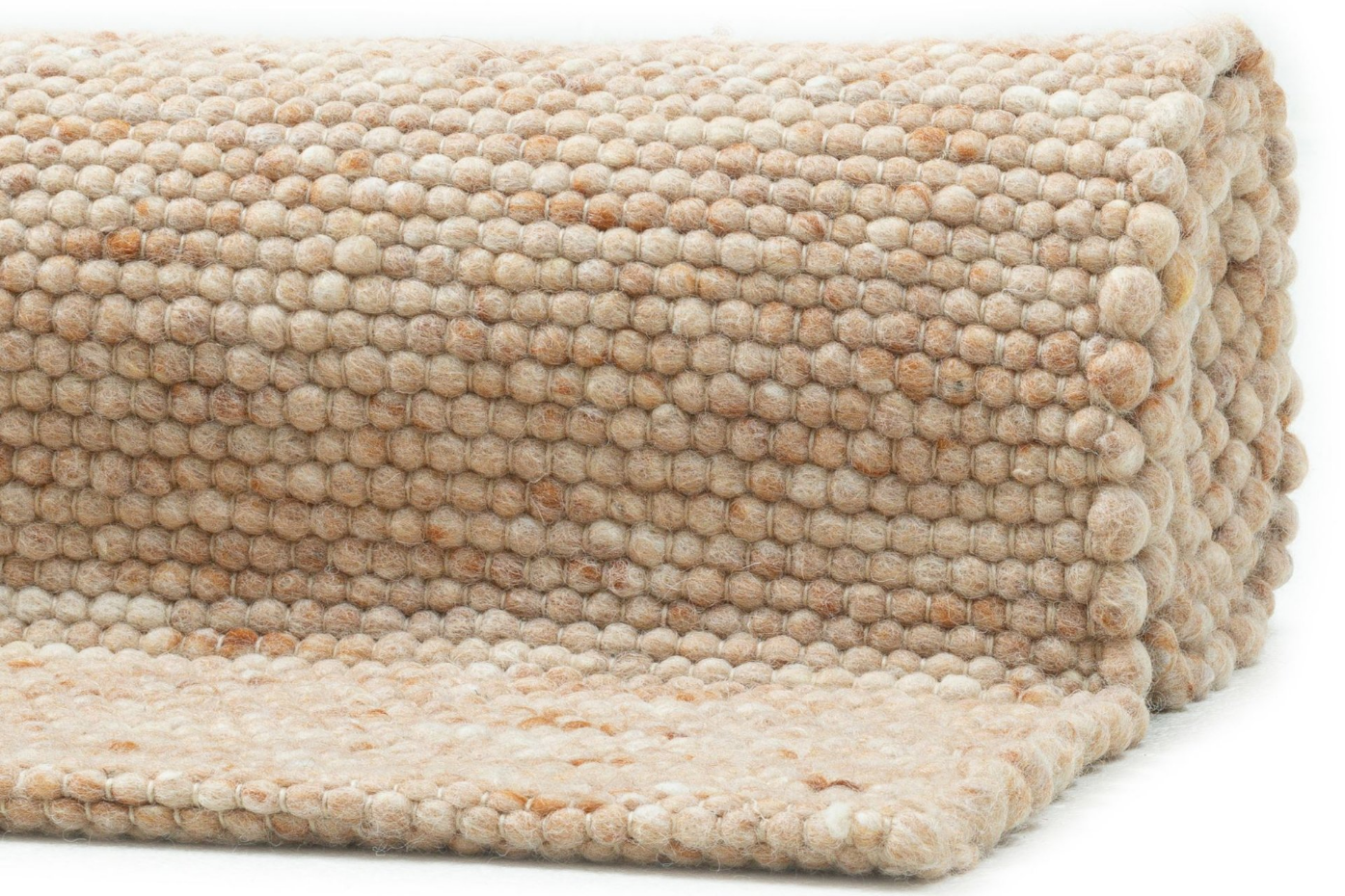 Tapis réversible en laine foulée tissé à la main aux couleurs vives - Hoernum