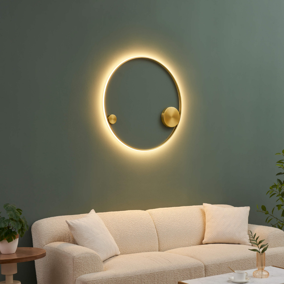 Éclairage LED circulaire doré - CEIRA