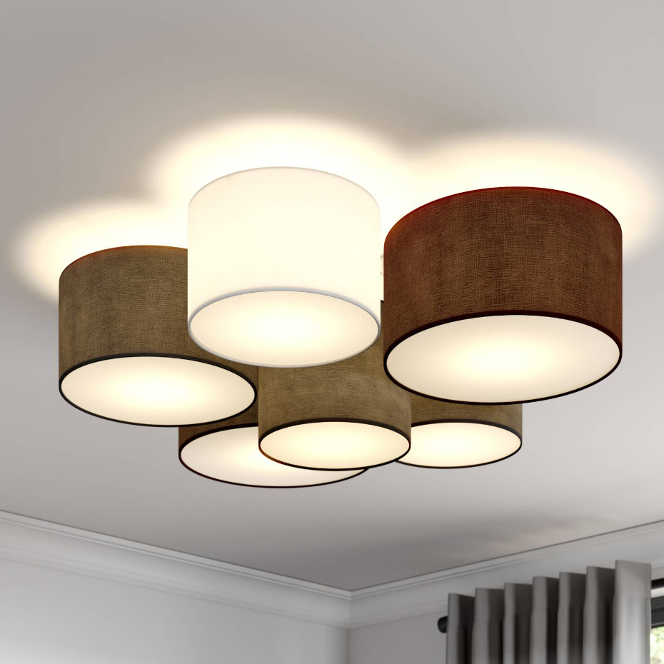 Plafonnier en textile moderne, Laurenz