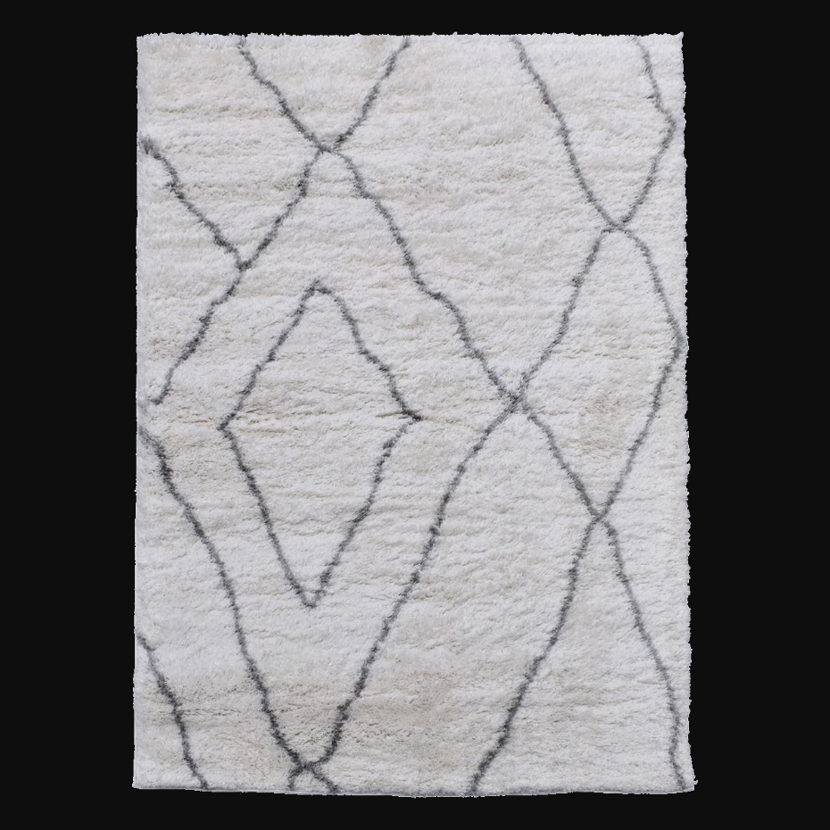 Tapis longs poils shaggy tissé motif berbère LYN4 DOUX 6