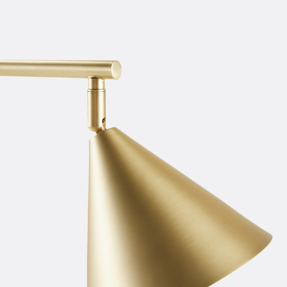 Lampadaire orientable en métal fer, Hiba