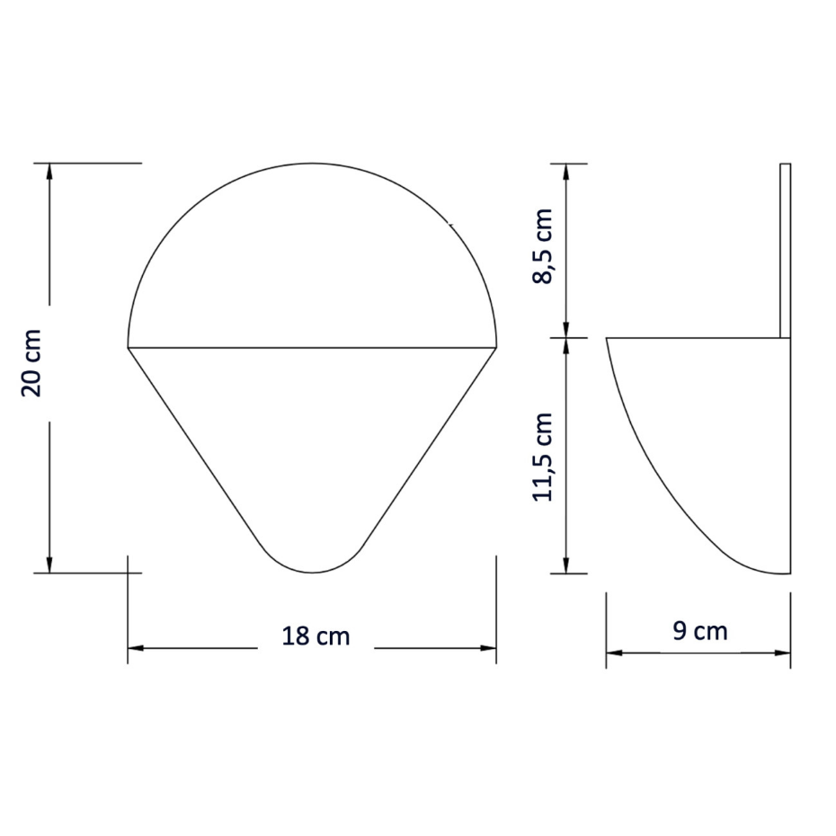 Applique avec LED intégrée - FLO