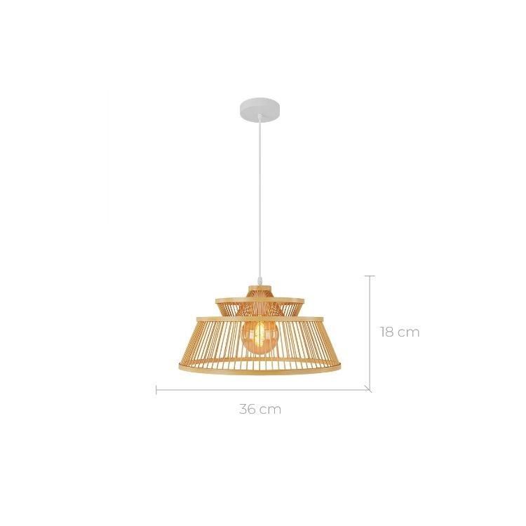 Suspension en bambou D36 cm - TAHAA