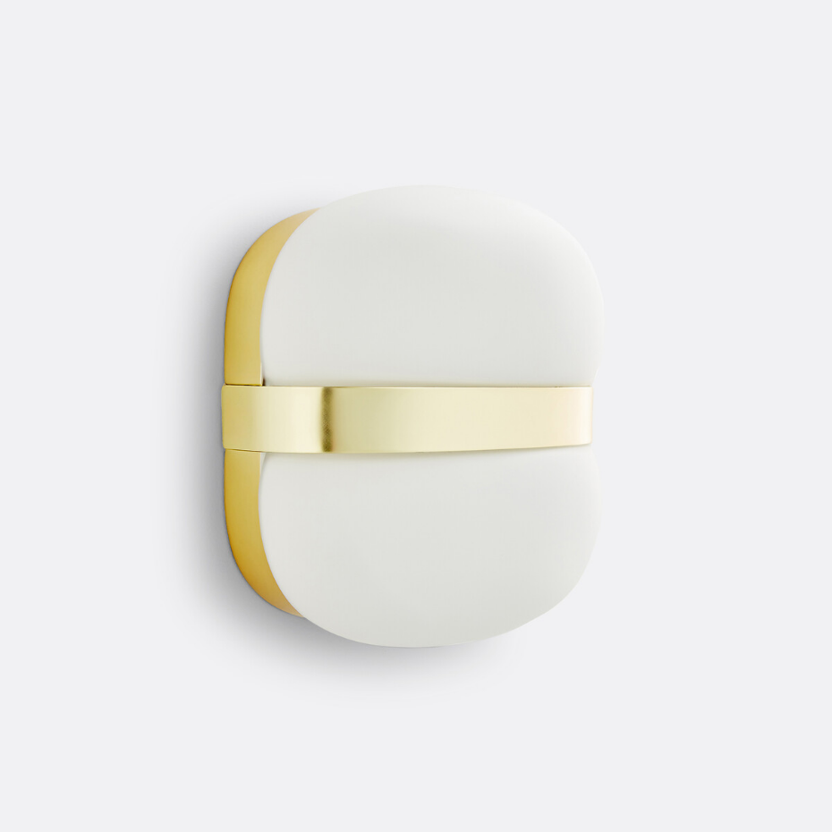 Applique laiton et verre opaline, Sitira