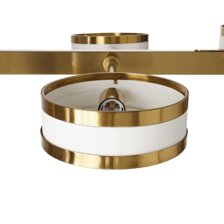Lustre en métal blanc et doré SONIK