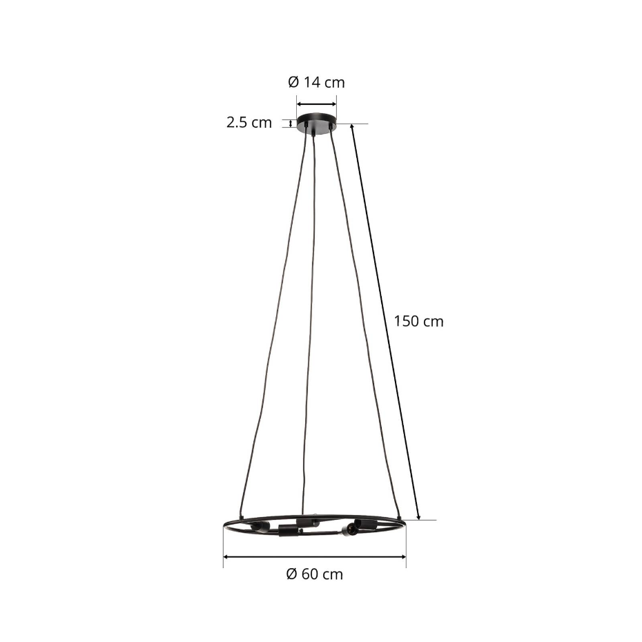 Suspension en métal design, Linnard