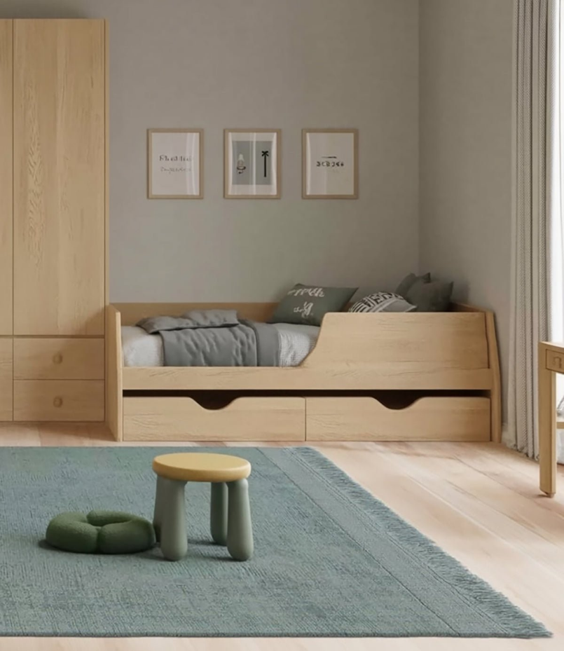Tapis design doux en laine et coton fait main CLASSIC