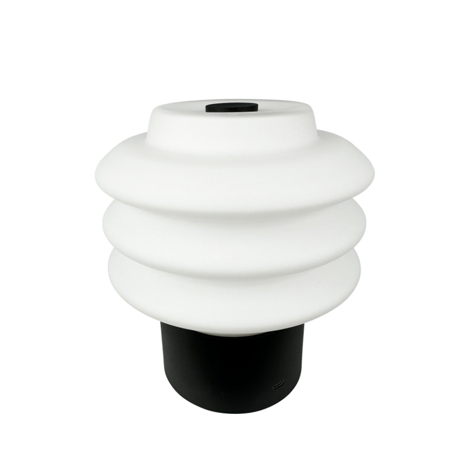 Lampe à poser LED verre opale DIVA