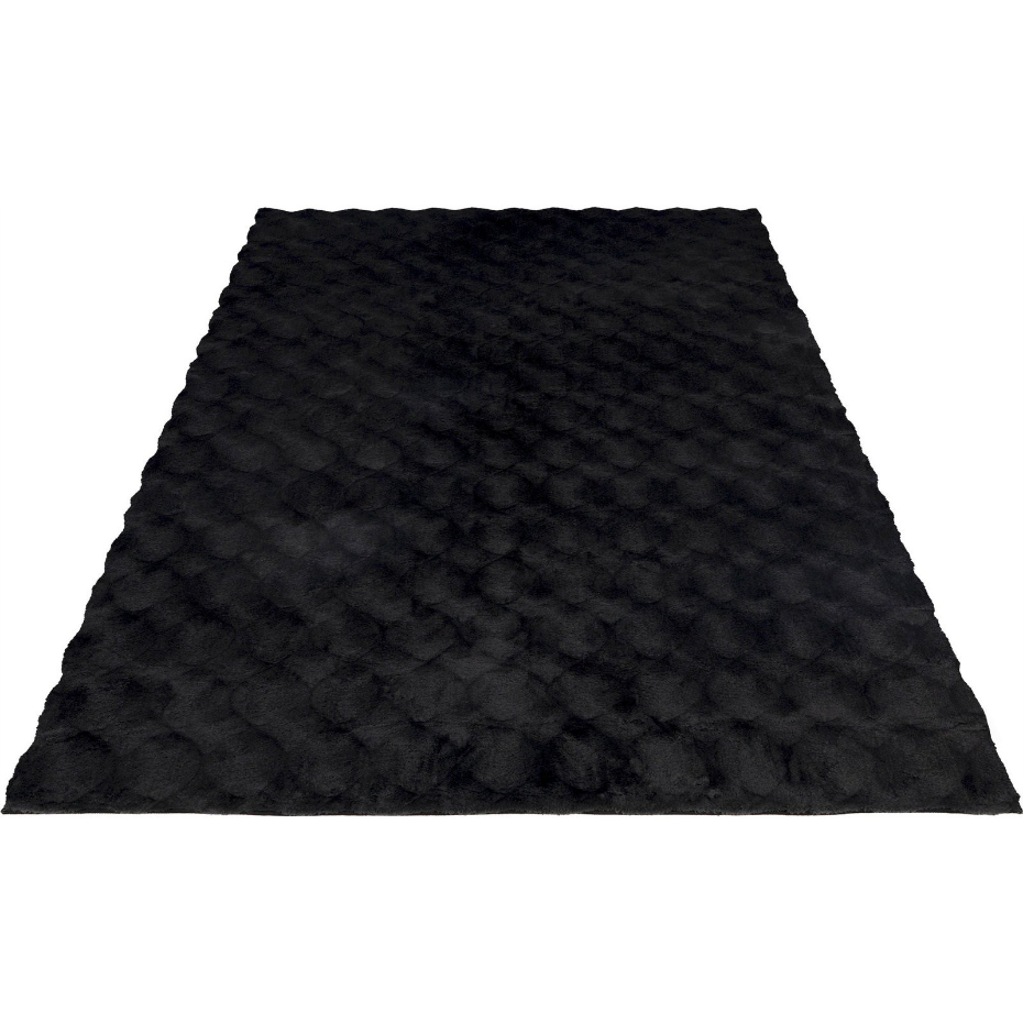 Tapis shaggy en polyester rectangulaire