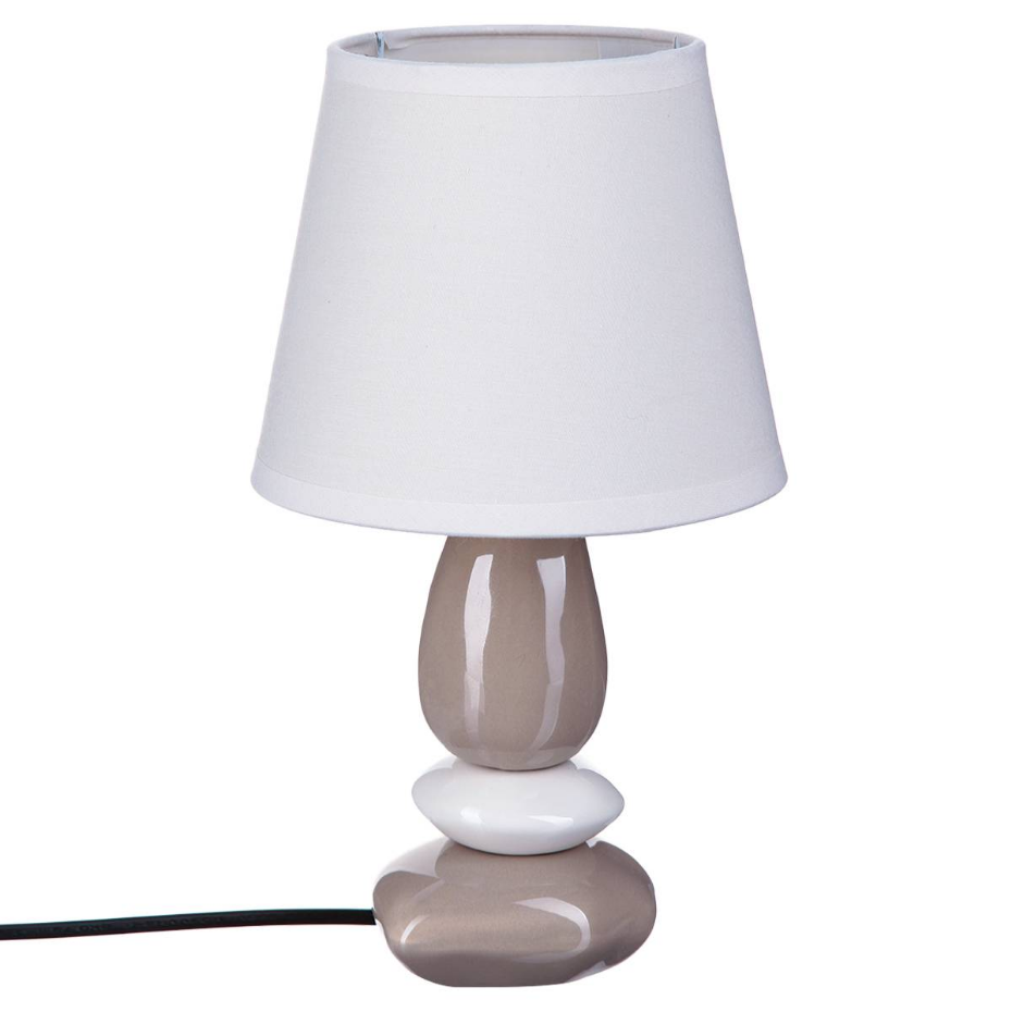 Lampe céramique galets superposés LUIS