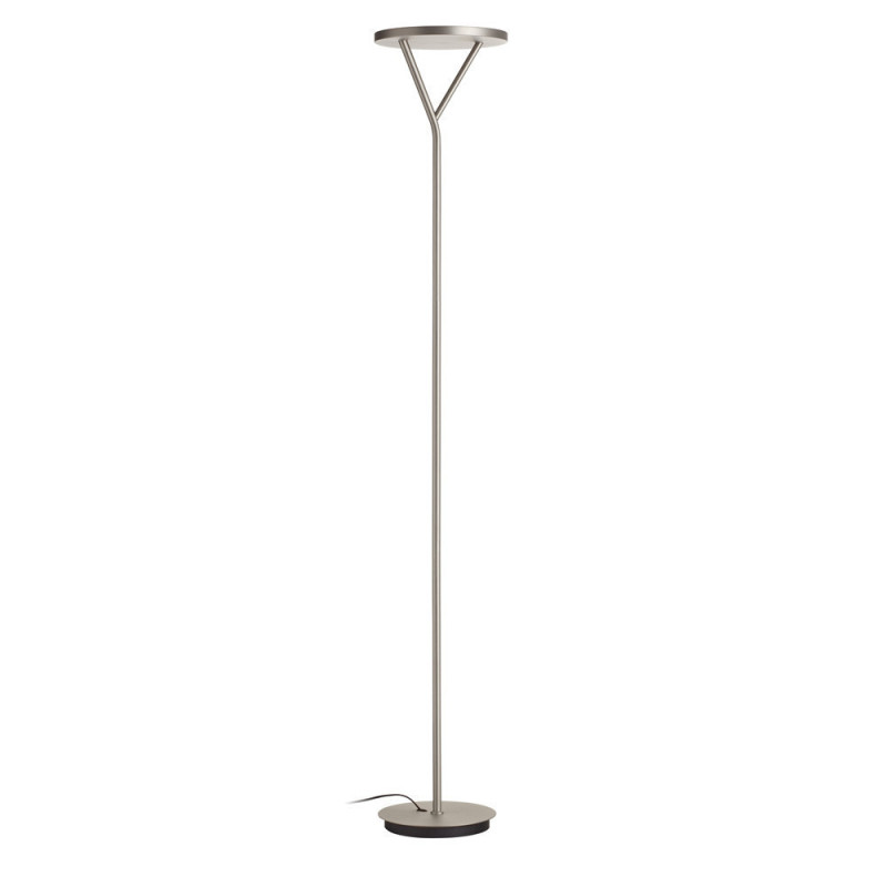 Lampadaire led Plano dimmable nickel mat